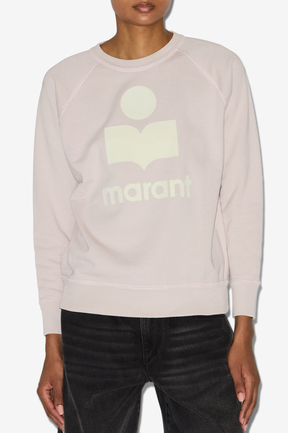 Felpa millyny in cotone con logo - Light pink-ecru - Woman - 4