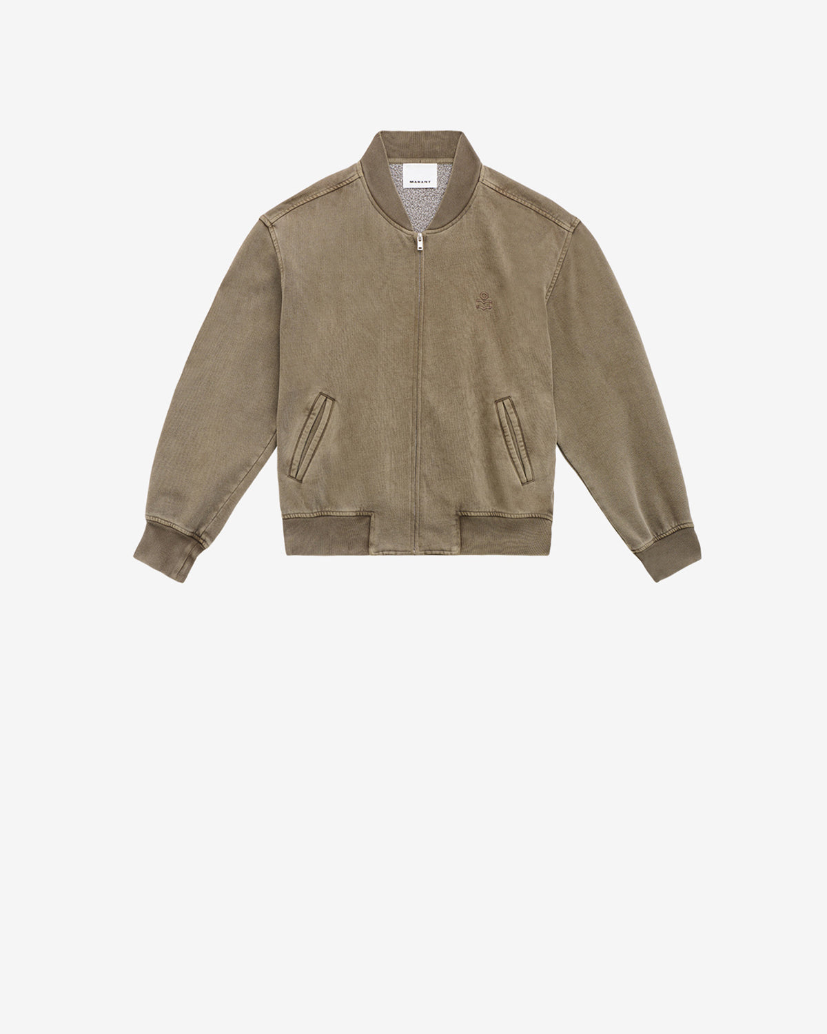Felpa marty tipo bomber in jersey - Dark bronze - Man - 5