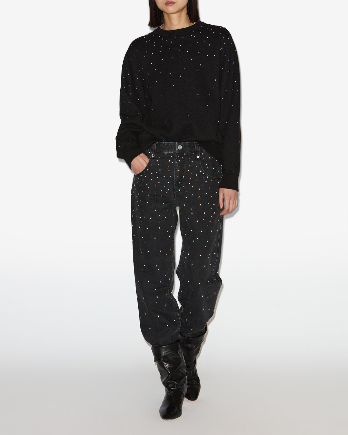 Sudadera riseda Woman Negro 4