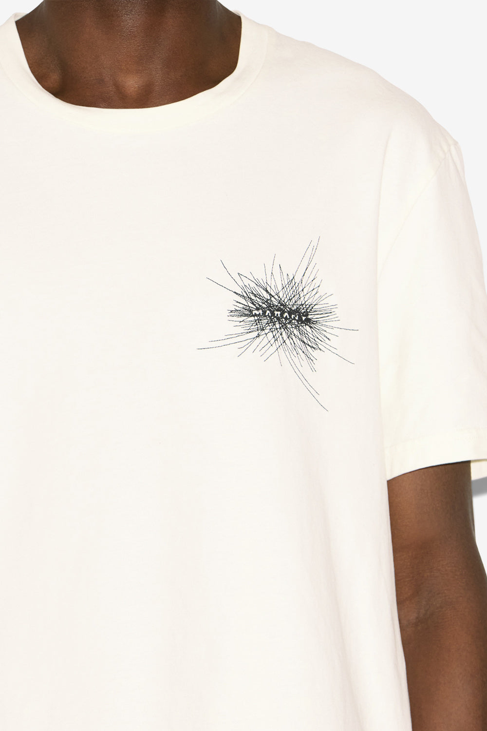 Honore 刺繍ロゴ入りtシャツ - 生成り - Man - 3
