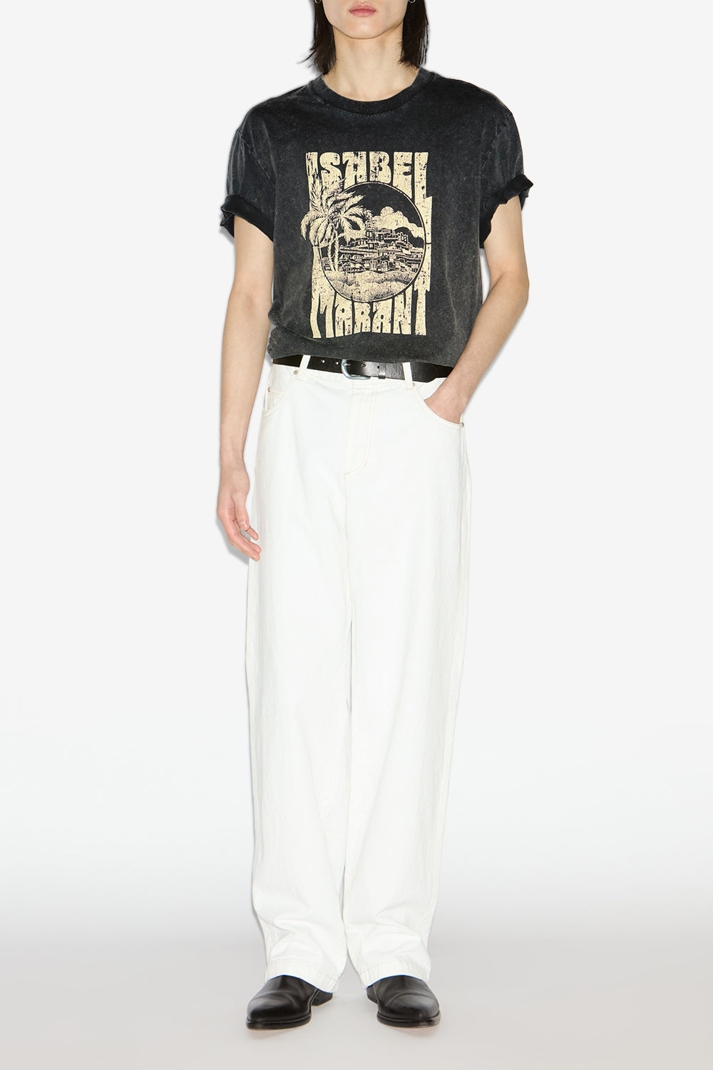 Honore ロゴプリント入り tシャツ - ウォッシュドブラック - Man - 2