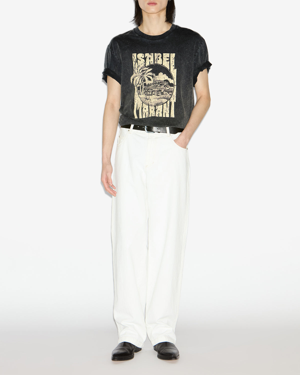 T-shirt honore Man Schwarz gewaschen 4