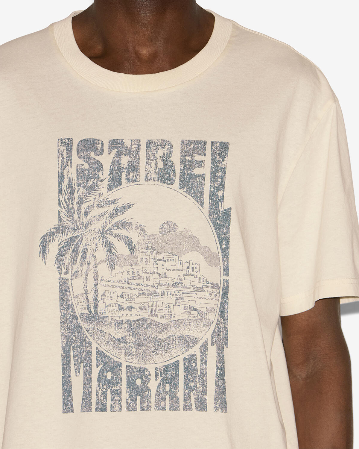 T-shirt honore Man Naturfarben 4