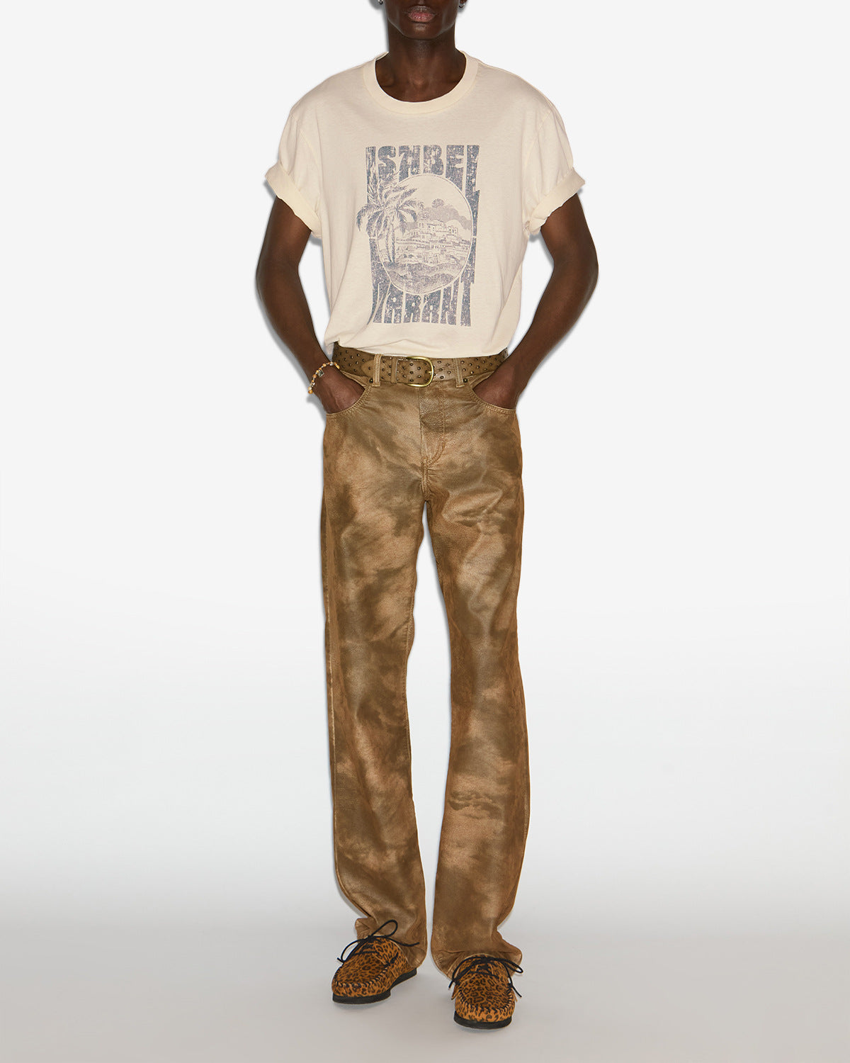 T-shirt honore Man Naturfarben 4