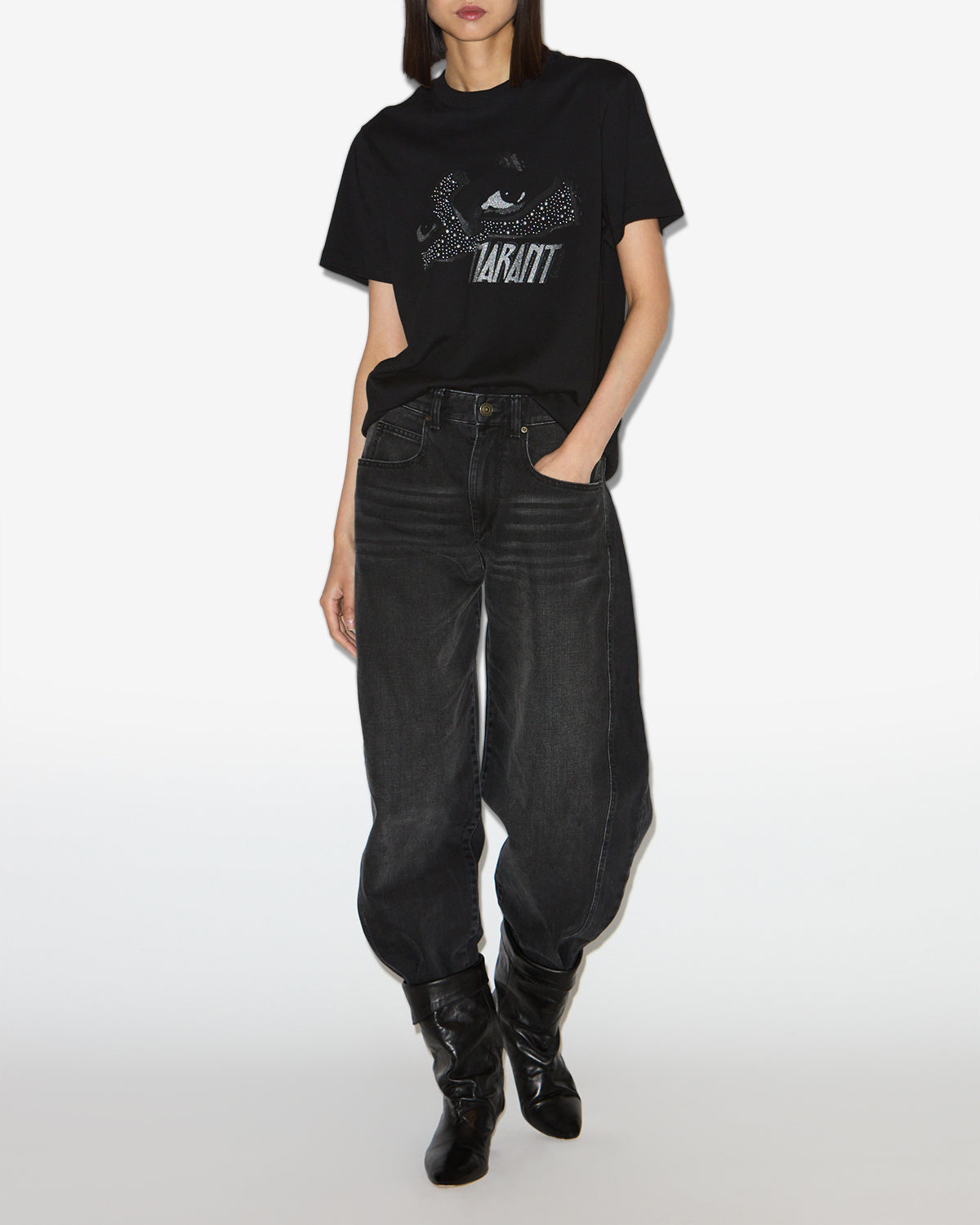 Zoeline tシャツ Woman 黒 4