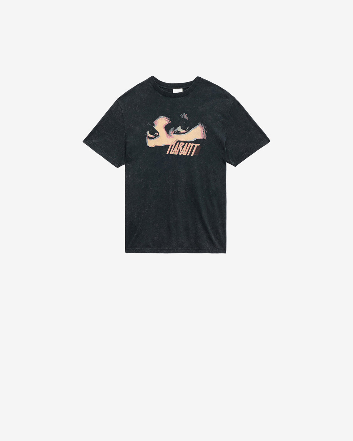 T-shirt con logo hugo in cotone - Nero lavato - Man - 1