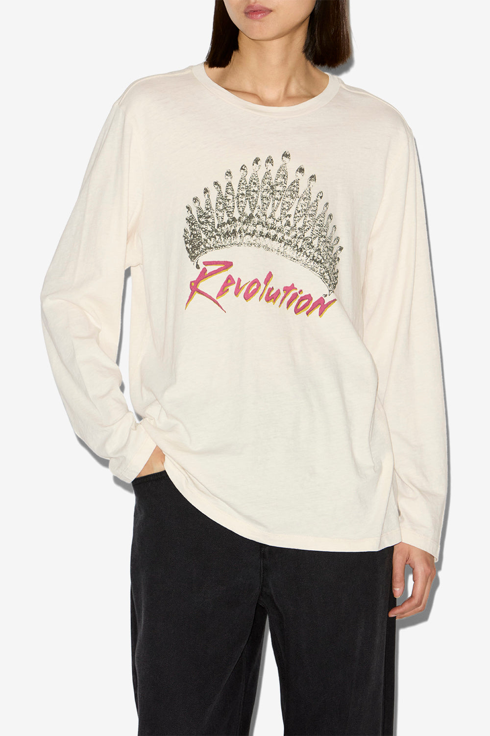 T-shirt à manches longues martine imprimé - Écru - Woman - 4