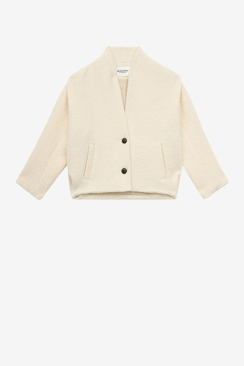 Giacca da tailleur drogo in misto lana - Ecru - Woman - 1