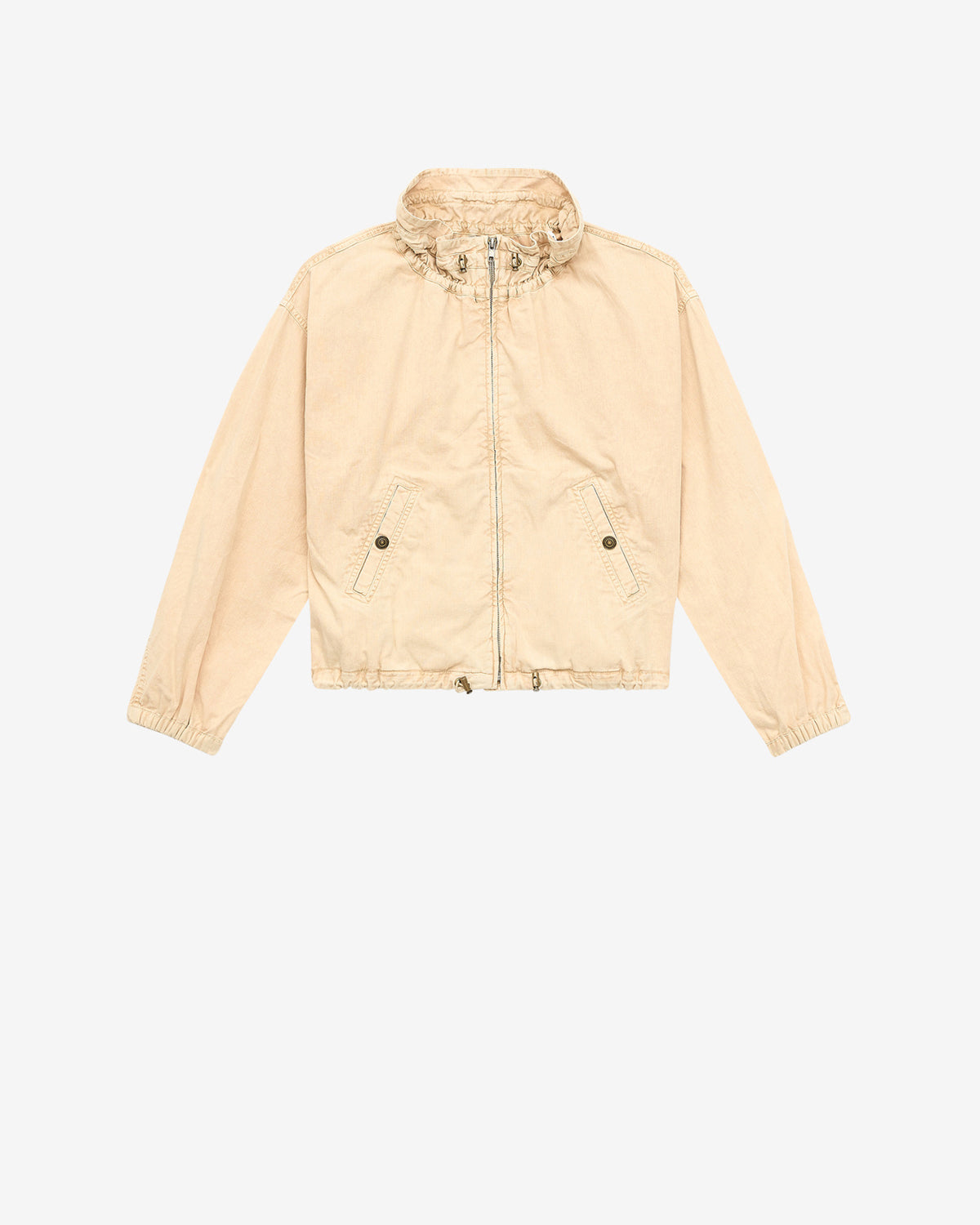 Veste courte plume en chambray  - Beige - Woman - 5