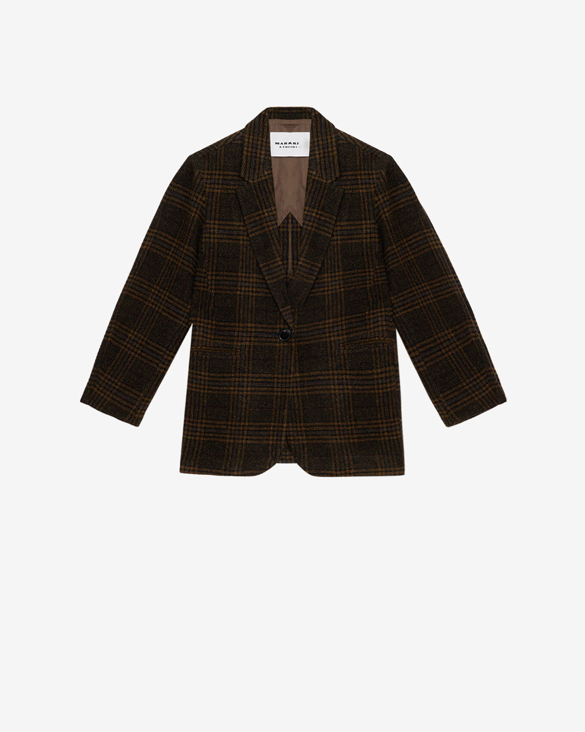 Giacca tailleur gesina a quadri - Cachi - Woman - 5
