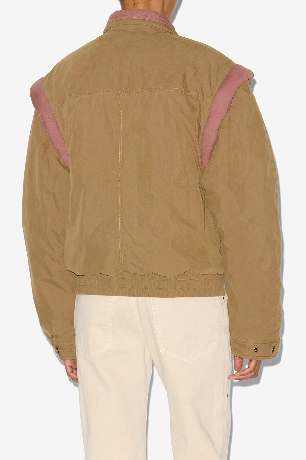 Giubbotto desha bicolore in cotone - Cachi - Woman - 5