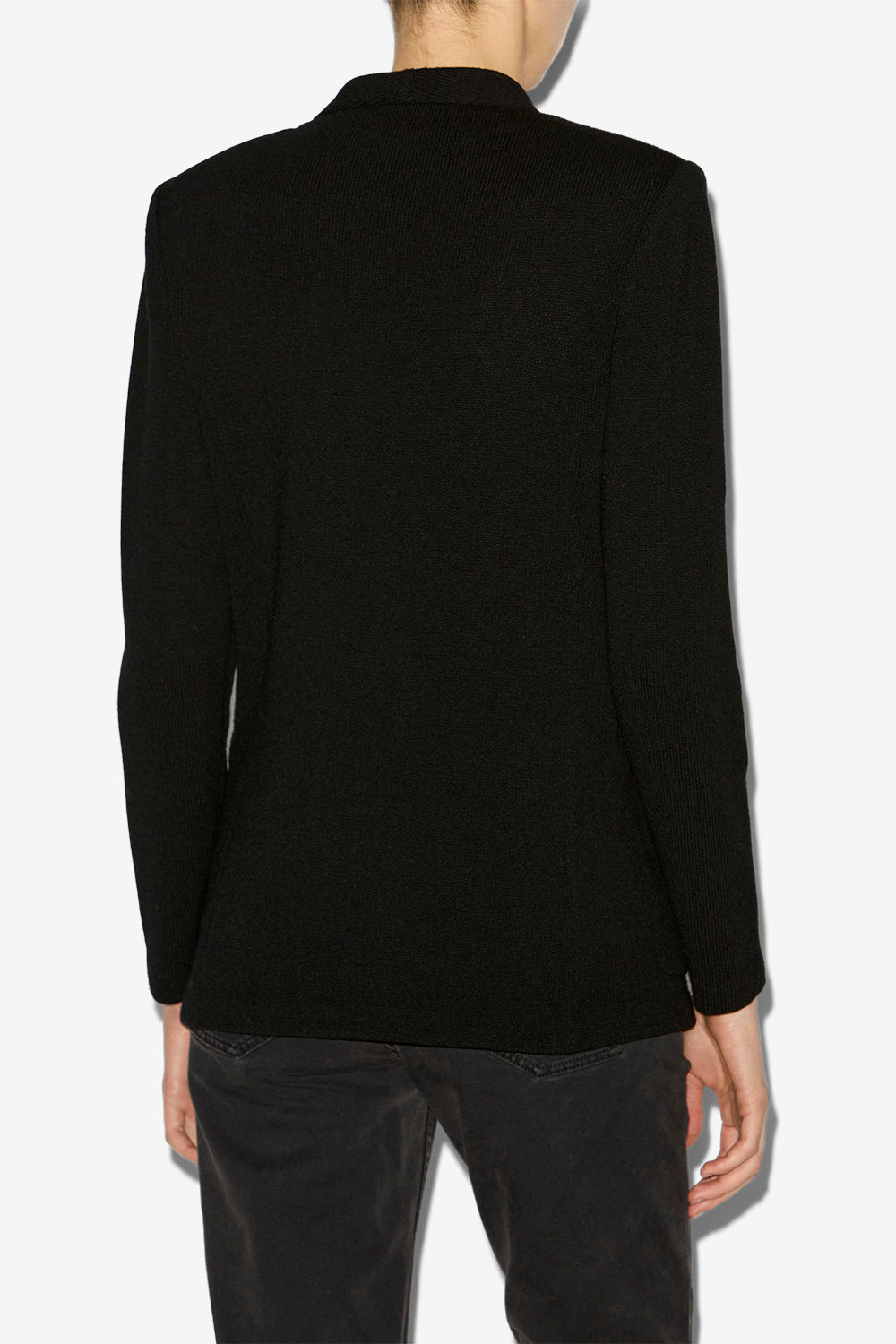 Blazer olivia aus strickstoff - Schwarz - Woman - 5