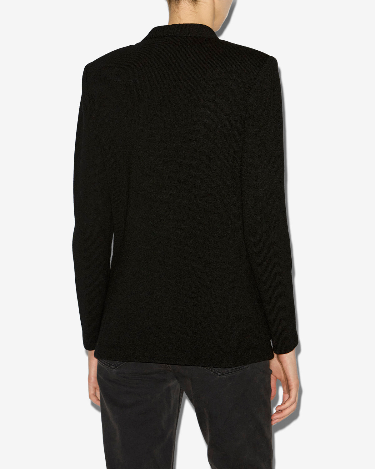 Veste tailleur olivia en maille - Noir - Woman - 4