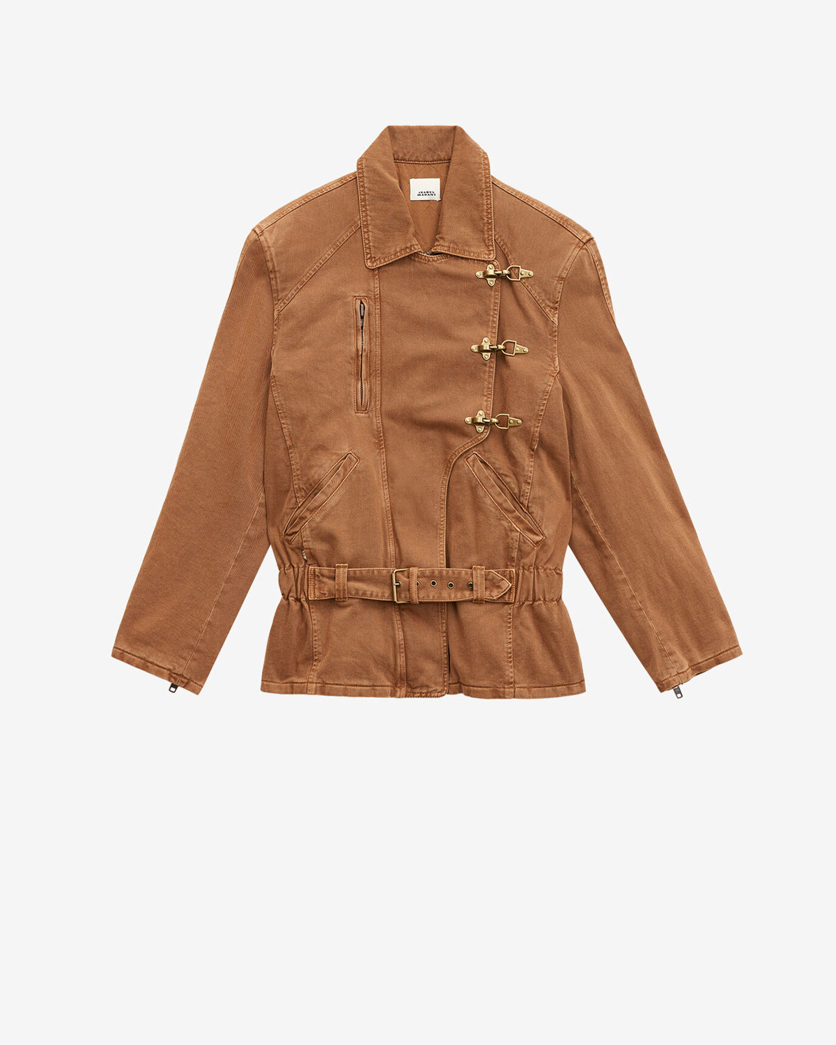 Caitlyn デニム製 バイカースタイル ジャケット - Ochre - Woman - 1