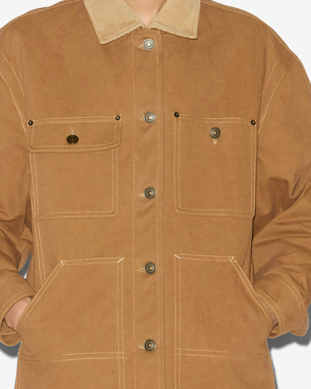 Ninon コットン製 ワークウェアジャケット - Cognac - Woman - 2