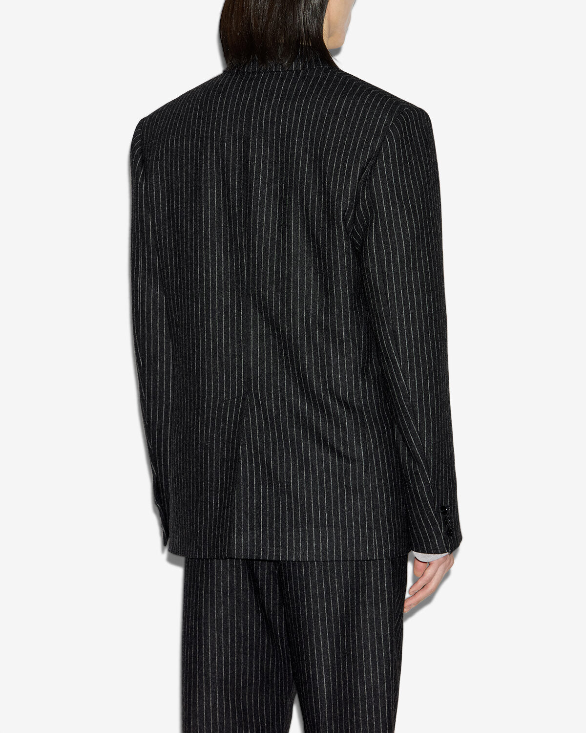 Freddie striped wool suit jacket - Anthracite - Man - 4