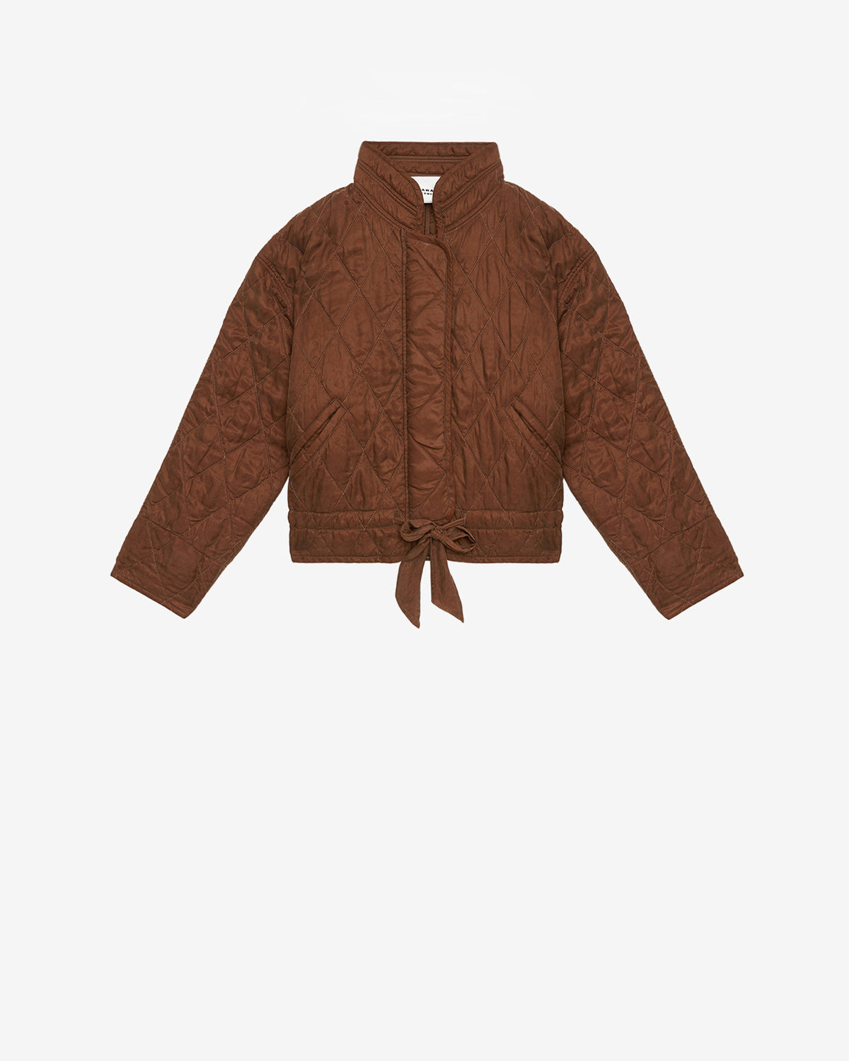 Zakiane quilted satin jacket - Tabacco - Woman - 5