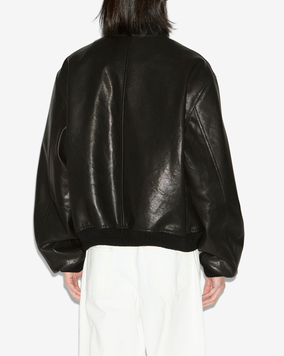 Blaike short leather jacket - Black - Man - 4