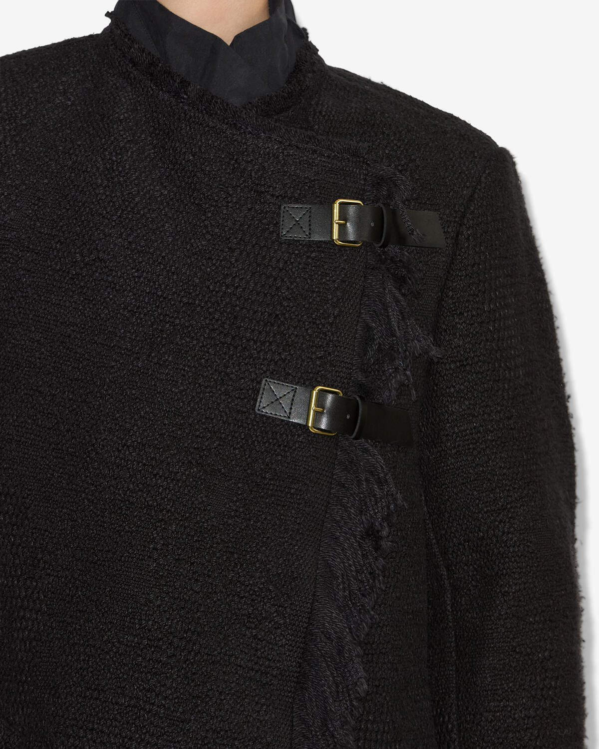 Giacca garmia in cotone e lino - Nero - Woman - 2