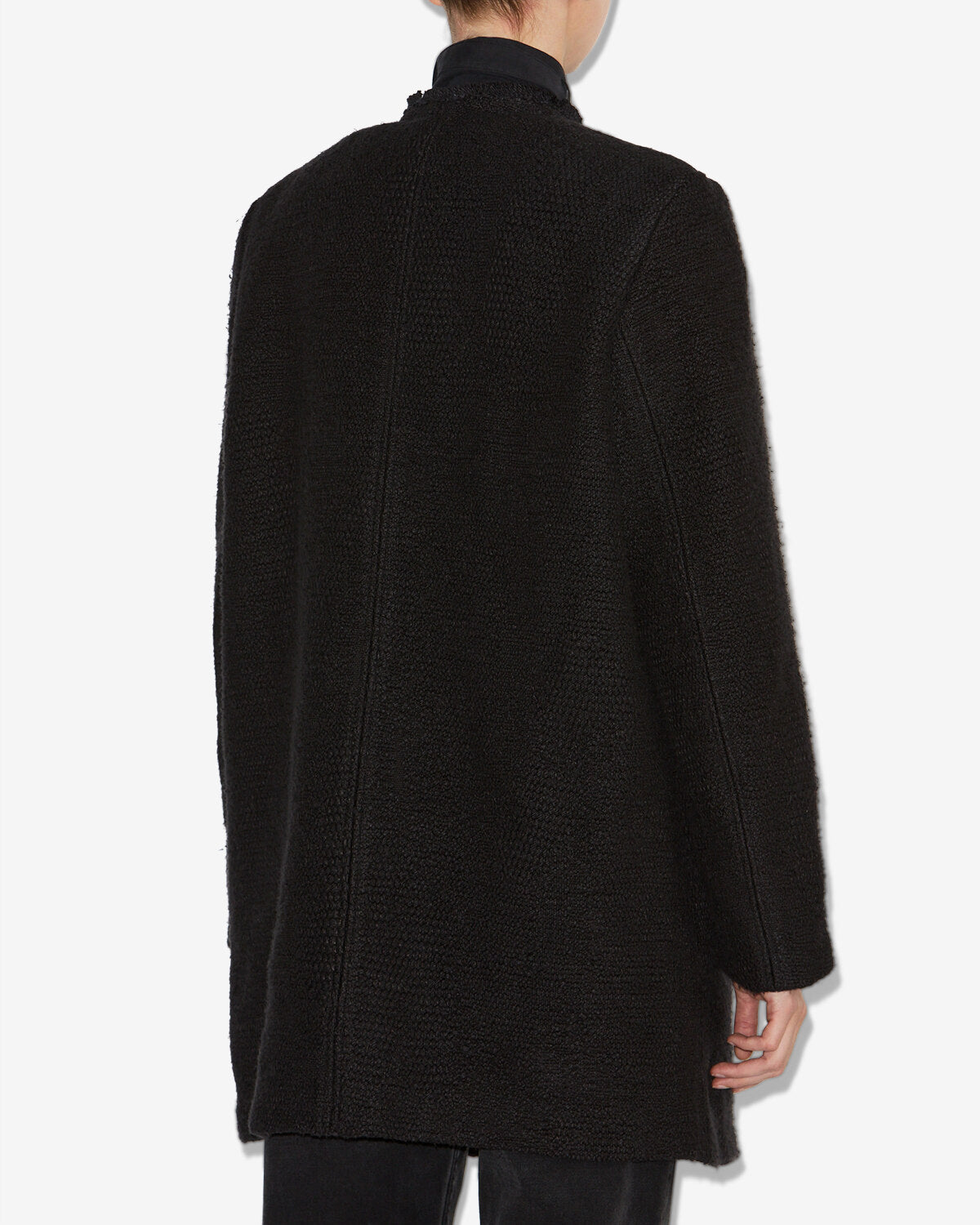 Giacca garmia in cotone e lino - Nero - Woman - 4