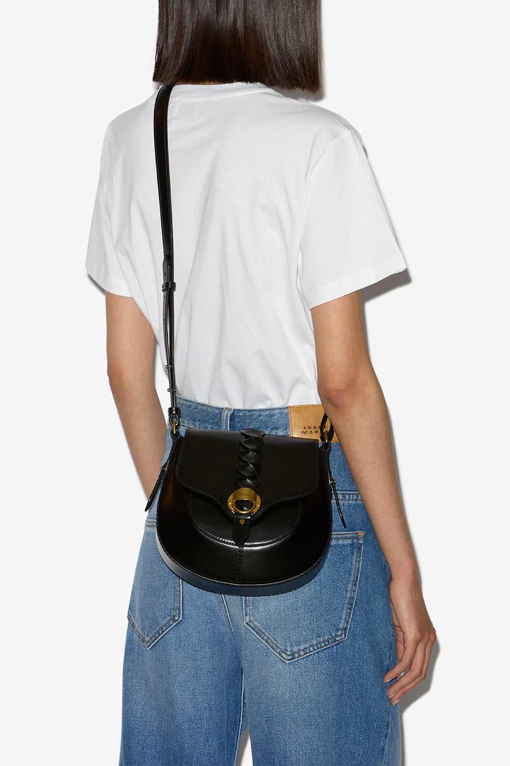 Sac à bandoulière altay small en cuir - Noir - Woman - 2