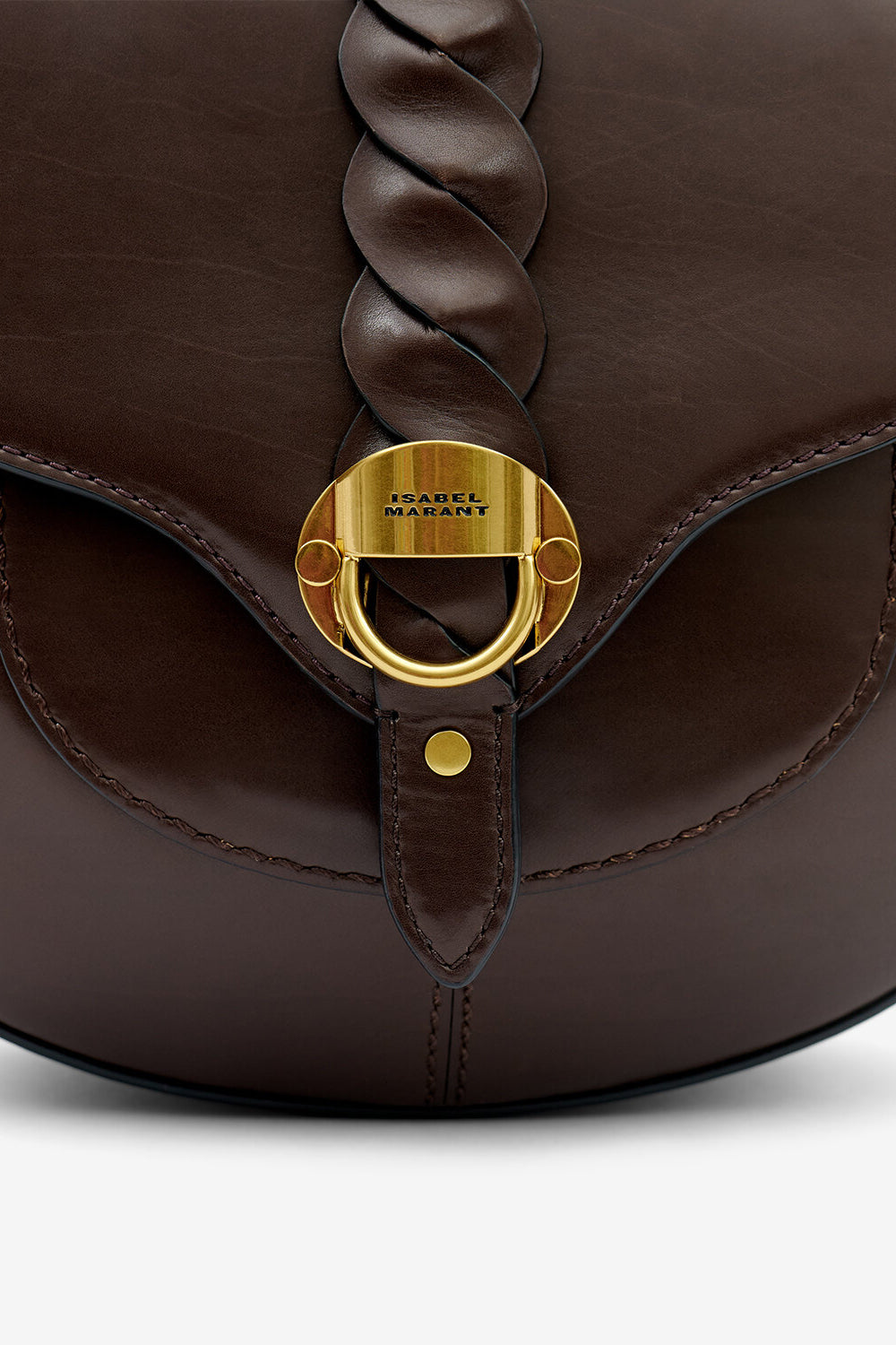 Sac à bandoulière altay small en cuir - Chocolat - Woman - 4