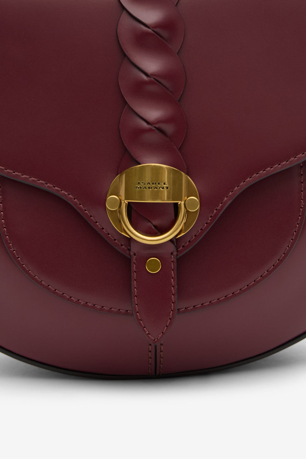 Sac à bandoulière altay small en cuir - Bordeaux - Woman - 4