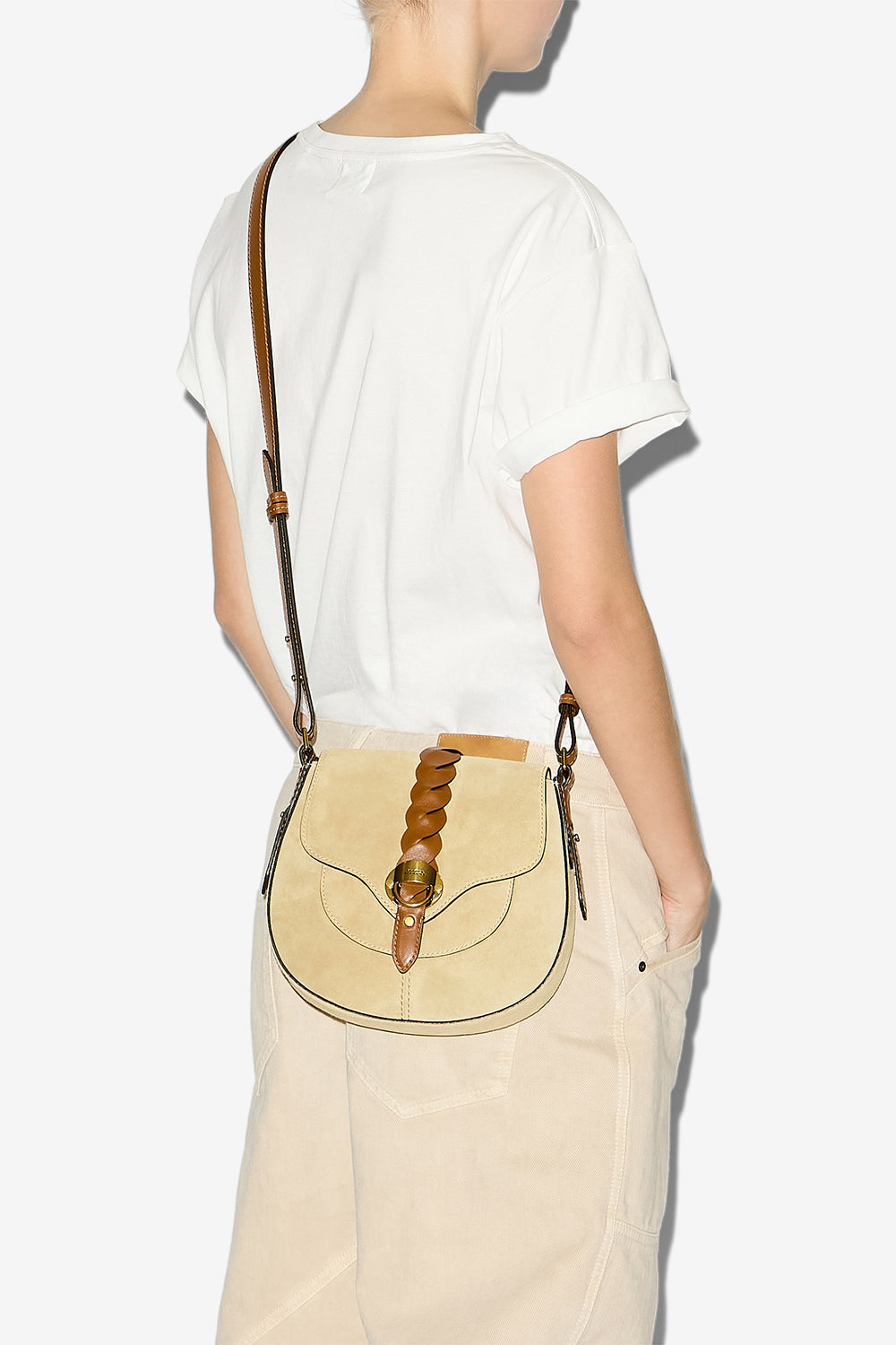 Sac à bandoulière altay small en cuir - Beige - Woman - 2