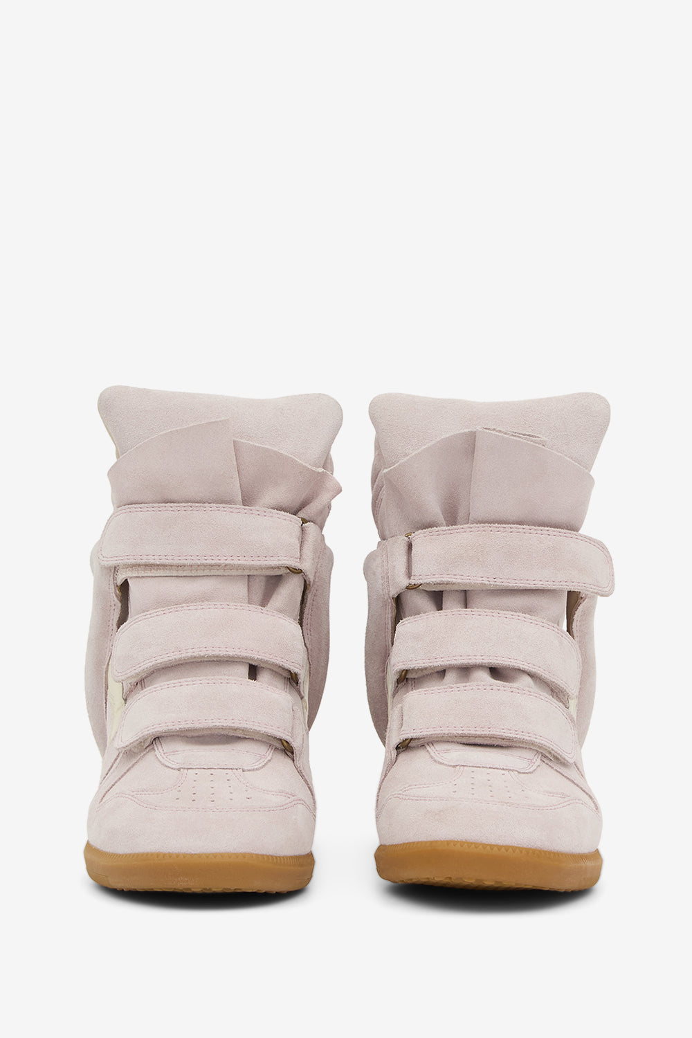 Sneakers bekett con zeppa in pelle - Pale pink - Woman - 4