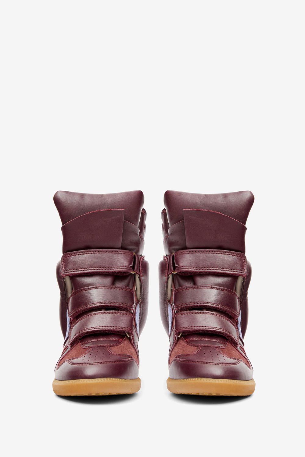 Baskets compensées bekett en cuir - Plum-lavender - Woman - 4