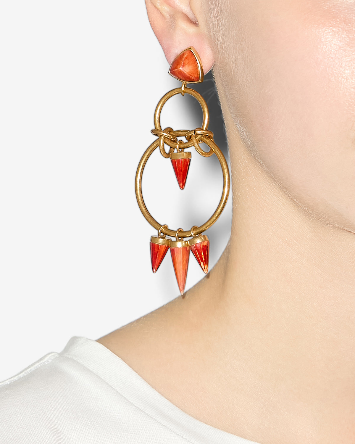 Be with you earrings Woman Henna-light brass 1