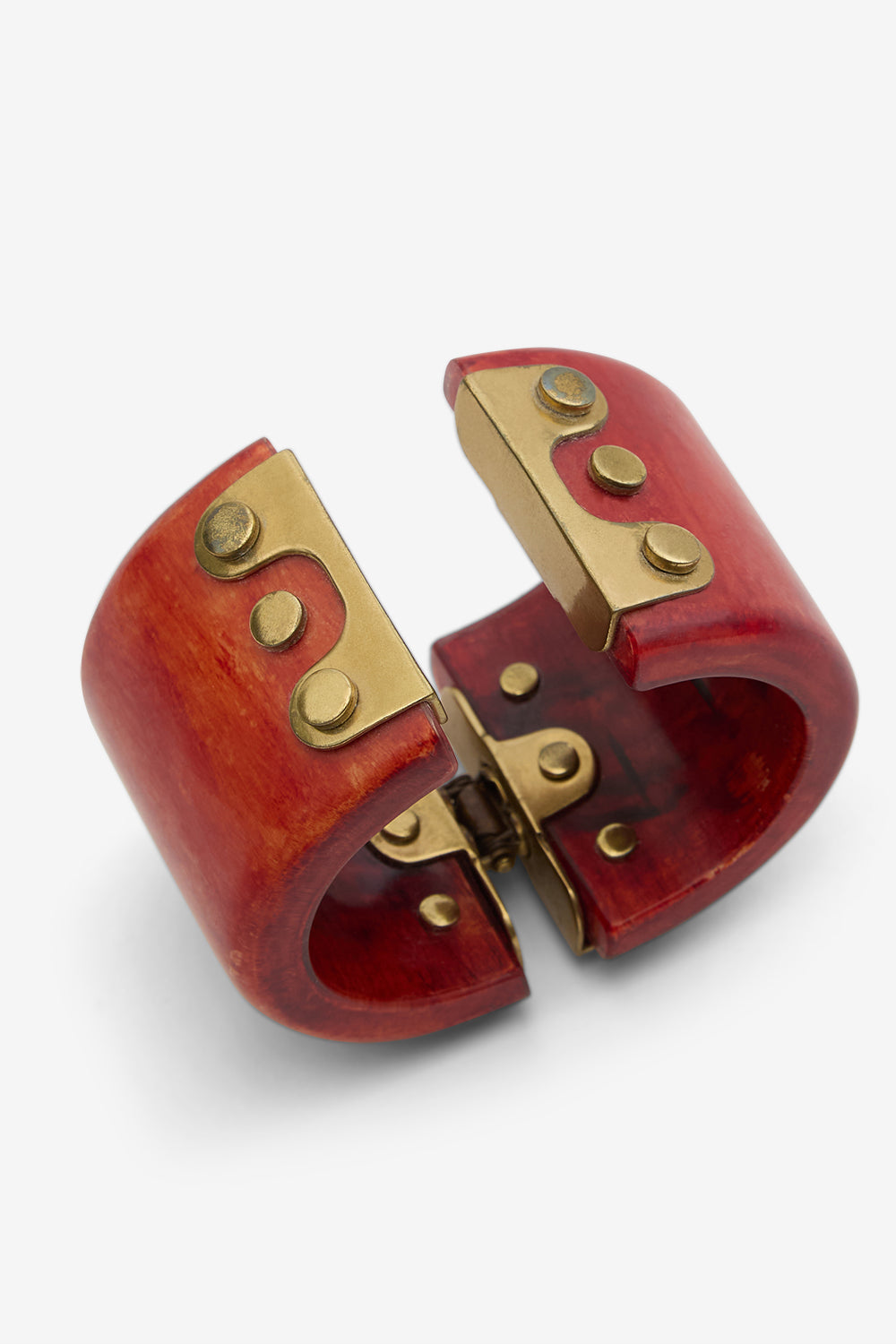 Bracelet manchette hoda en résine et laiton - Henna-light brass - Woman - 3
