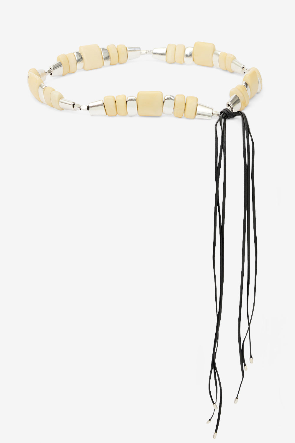 Cintura bijou rosly in perline - Ecru-silver - Woman - 1