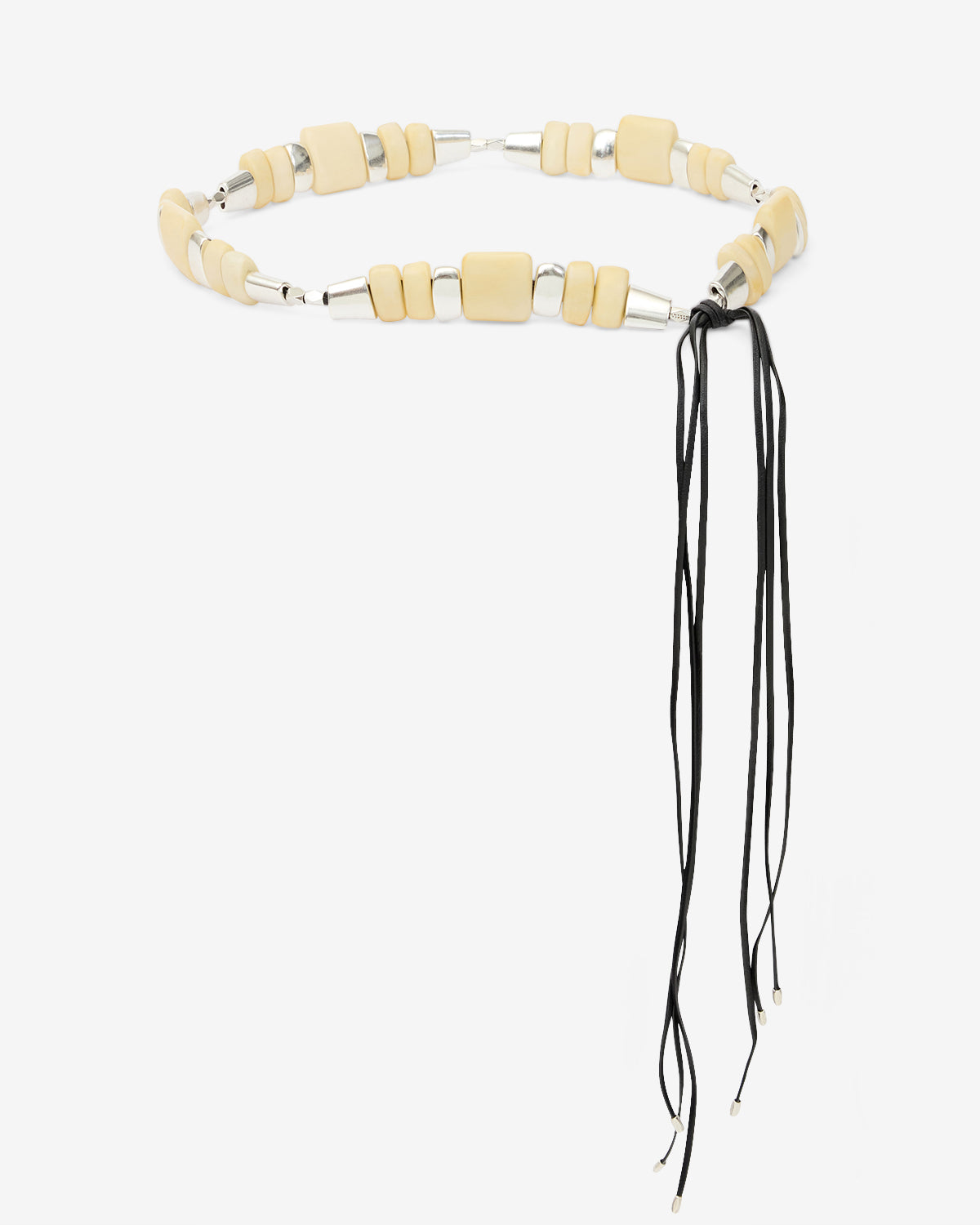 Cintura bijou rosly in perline - Ecru-silver - Woman - 1