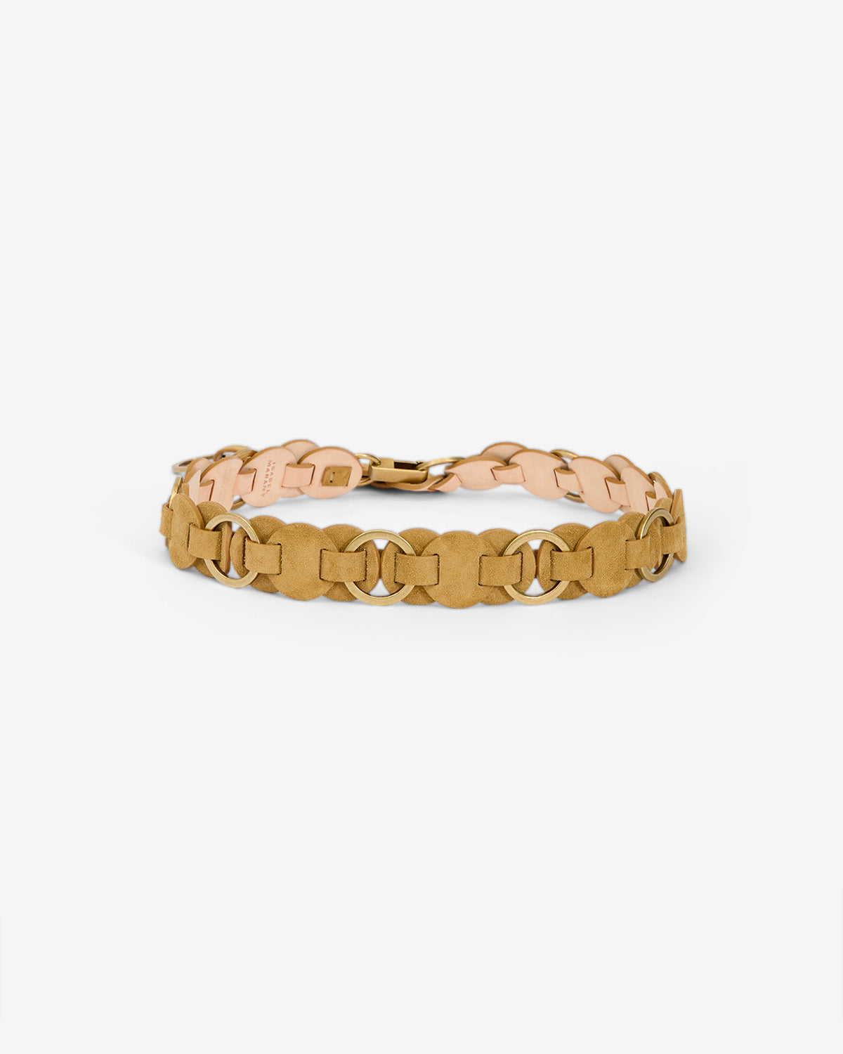 Cinturón lota con aros y ante entrelazados - Beige - Woman - 2