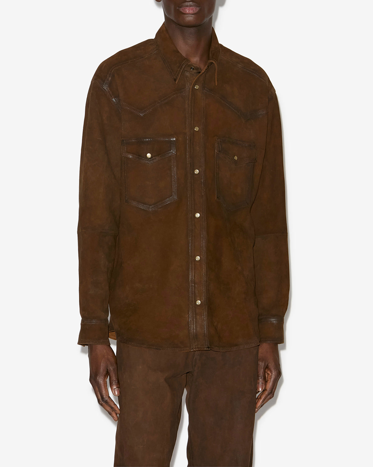 Chemise adrian Man Marron 5