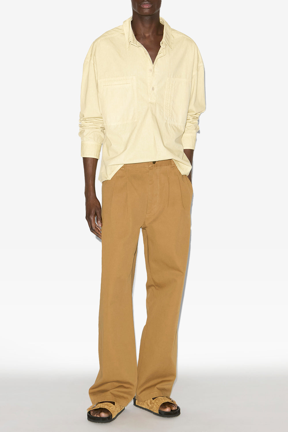 Pantalon kostin en sergé de coton - Toffee - Man - 2