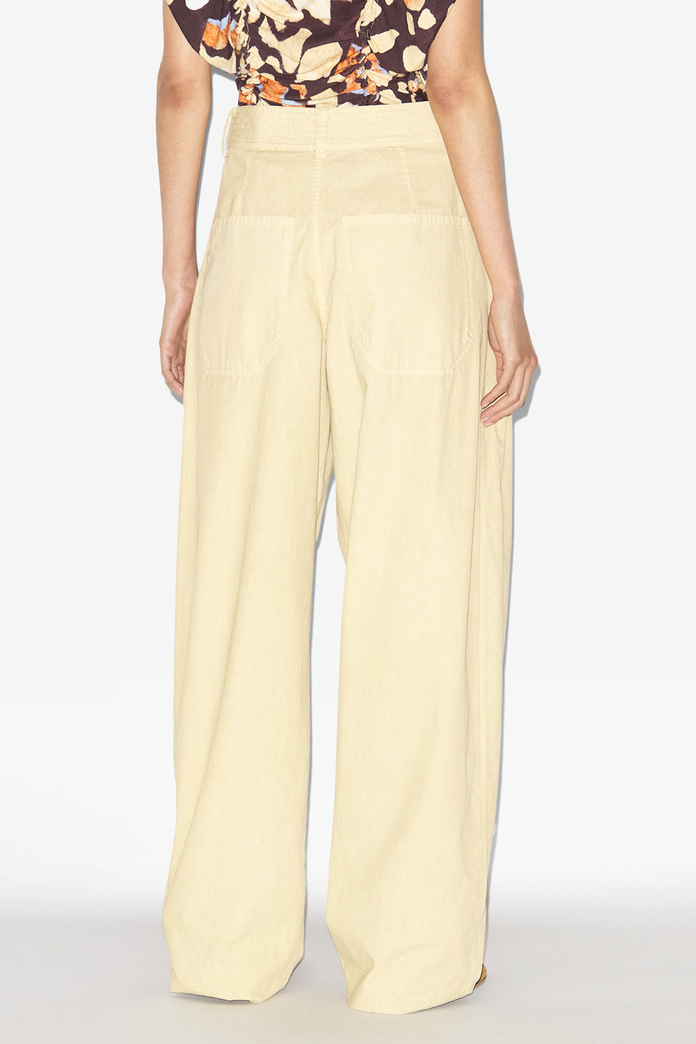 Pantalon loose inaya à fronces - Écru - Woman - 5