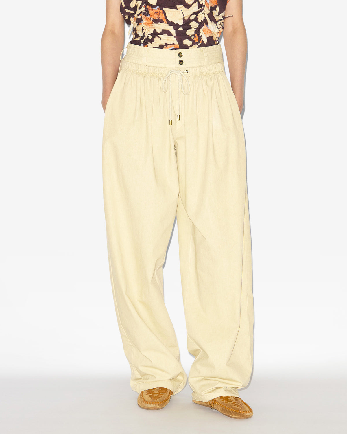 Pantalon inaya Woman Écru 4