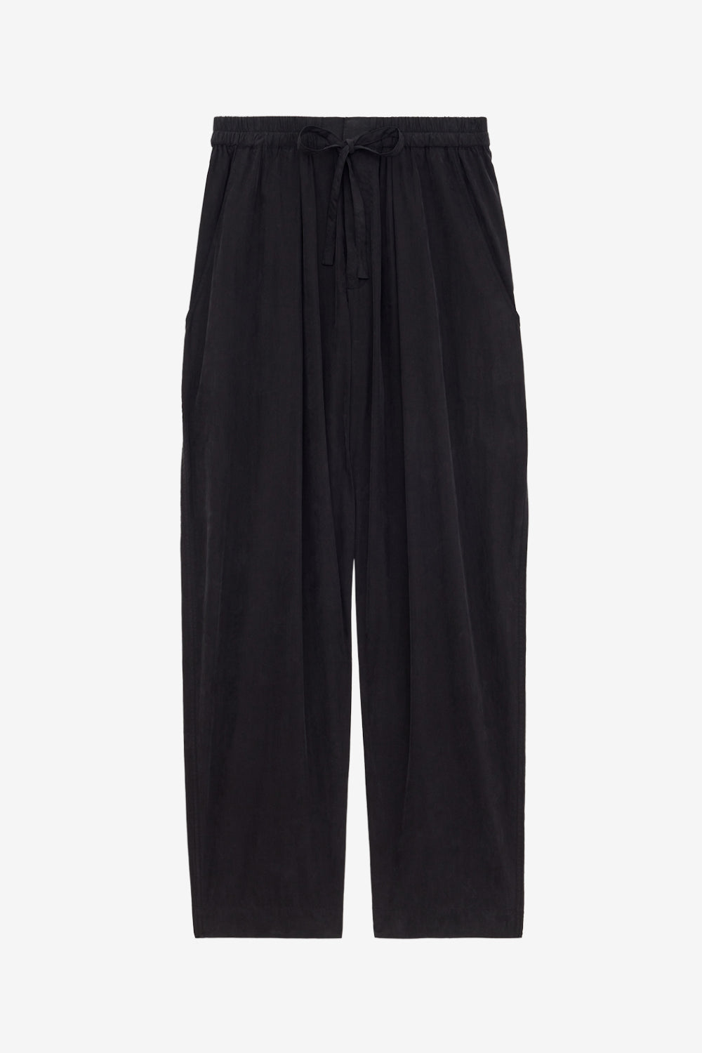 Pantalon hectorina en tissu technique froncé - Noir - Woman - 1