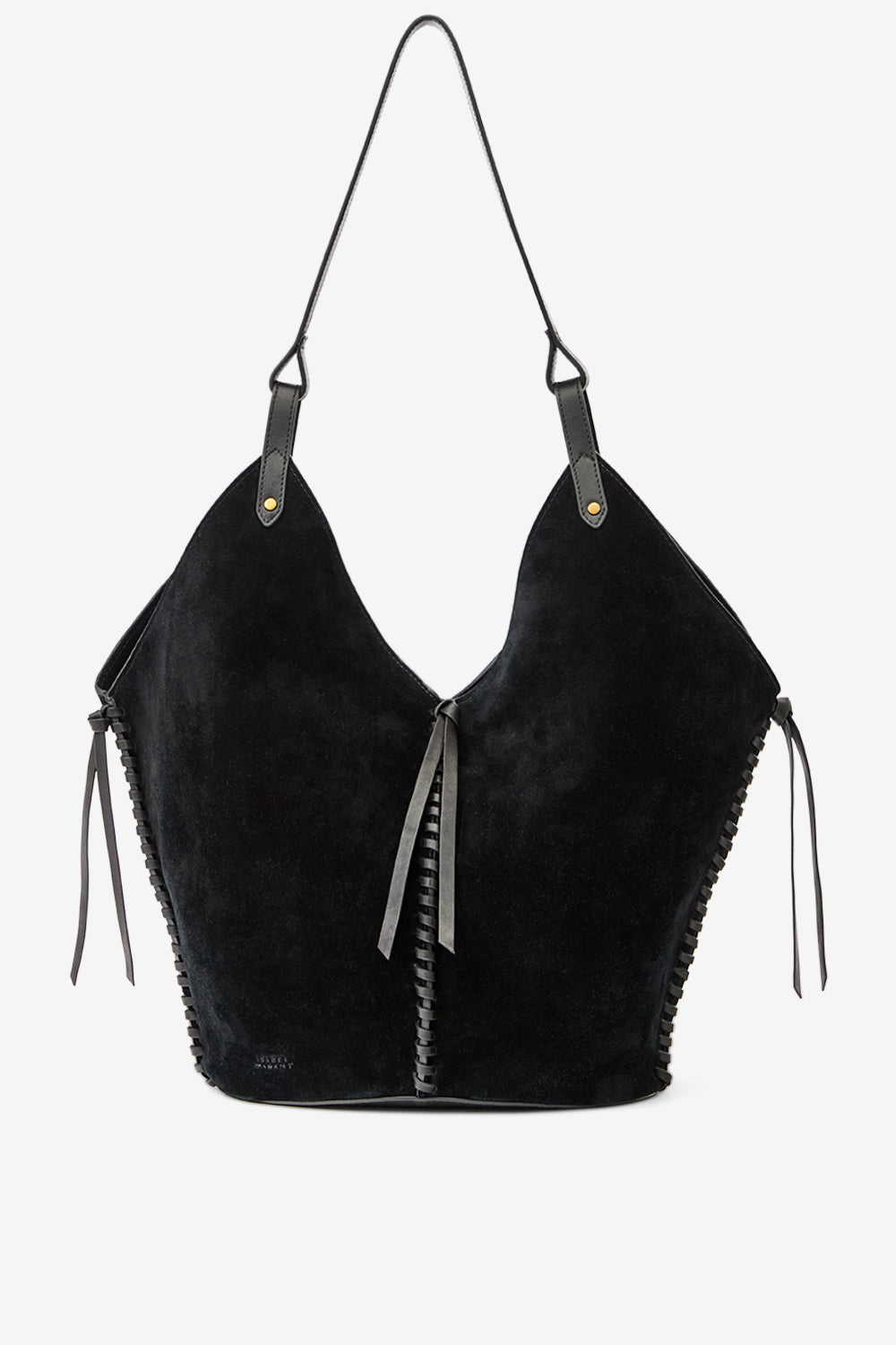 Shopping bag tampa in pelle scamosciata - Nero - Woman - 1