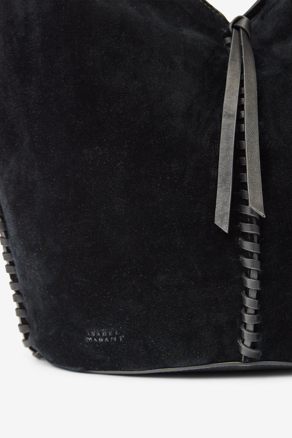 Shopping bag tampa in pelle scamosciata - Nero - Woman - 4