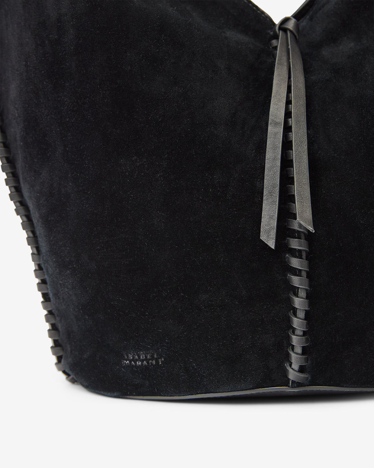 Shopping bag tampa in pelle scamosciata - Nero - Woman - 3