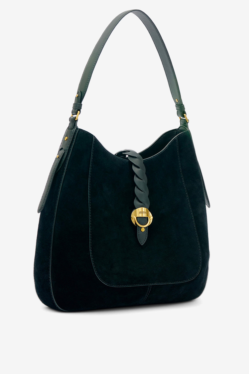 Sac altay hobo en cuir de veau velours - Noir - Woman - 4