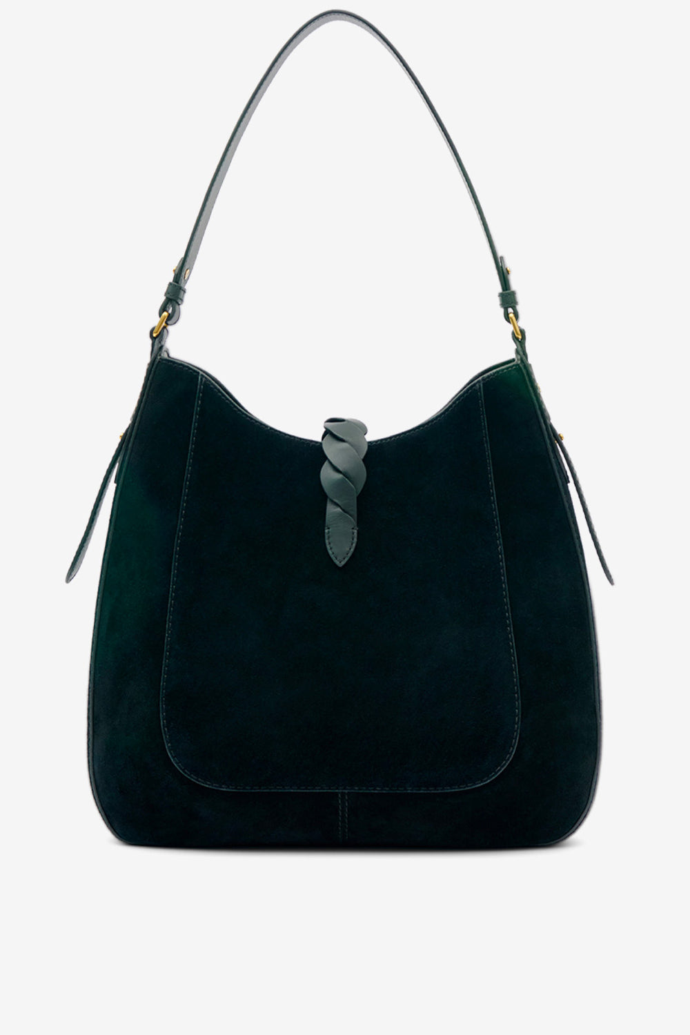 Sac altay hobo en cuir de veau velours - Noir - Woman - 2