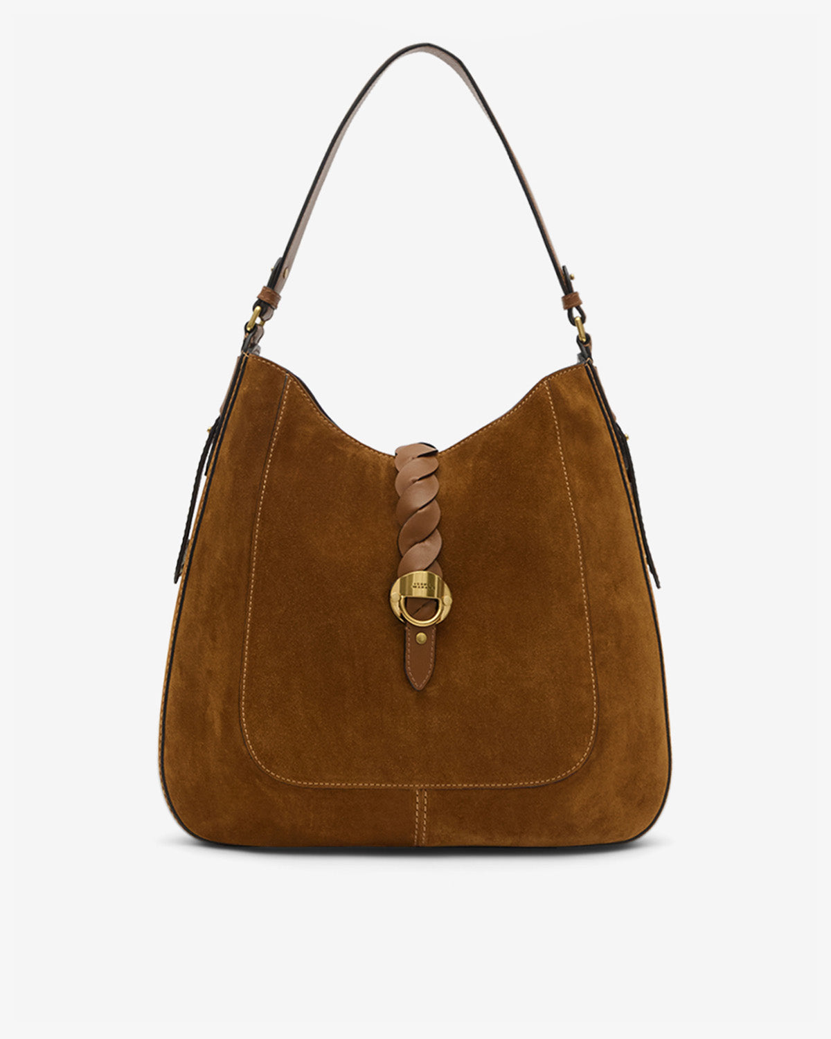 Sac altay hobo en cuir de veau velours - Cognac - Woman - 1