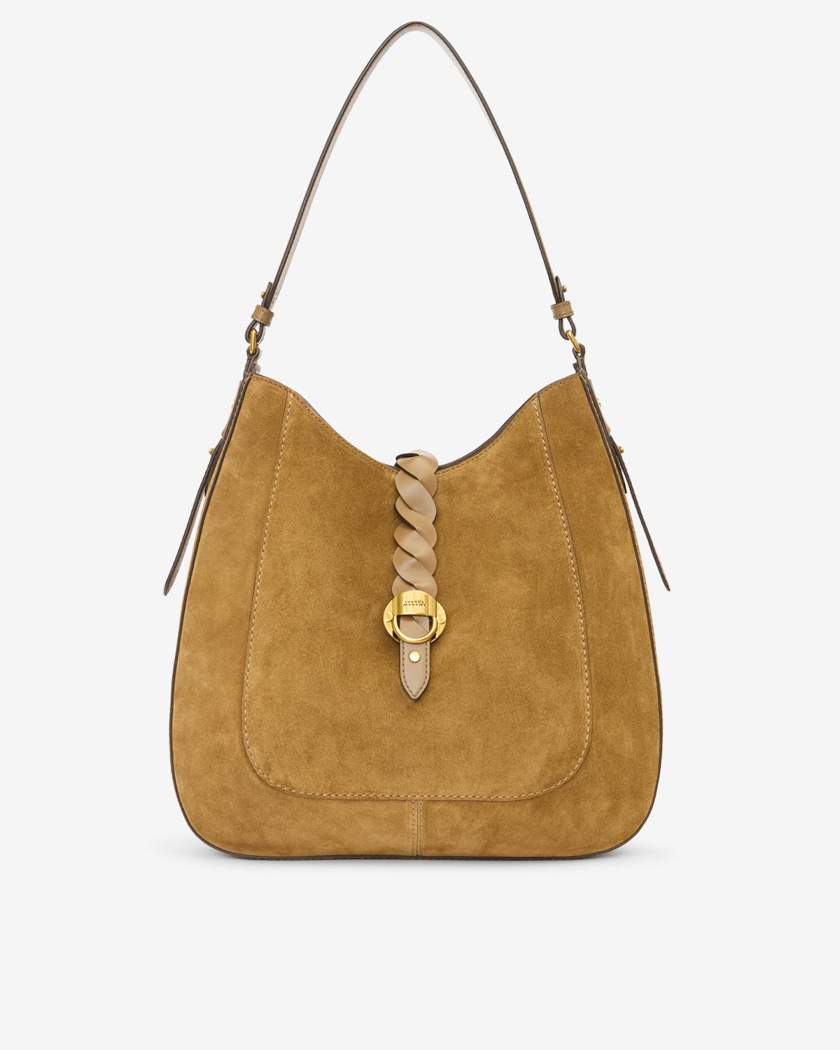 Handtasche altay hobo aus kalbs-veloursleder - Taupe - Woman - 1