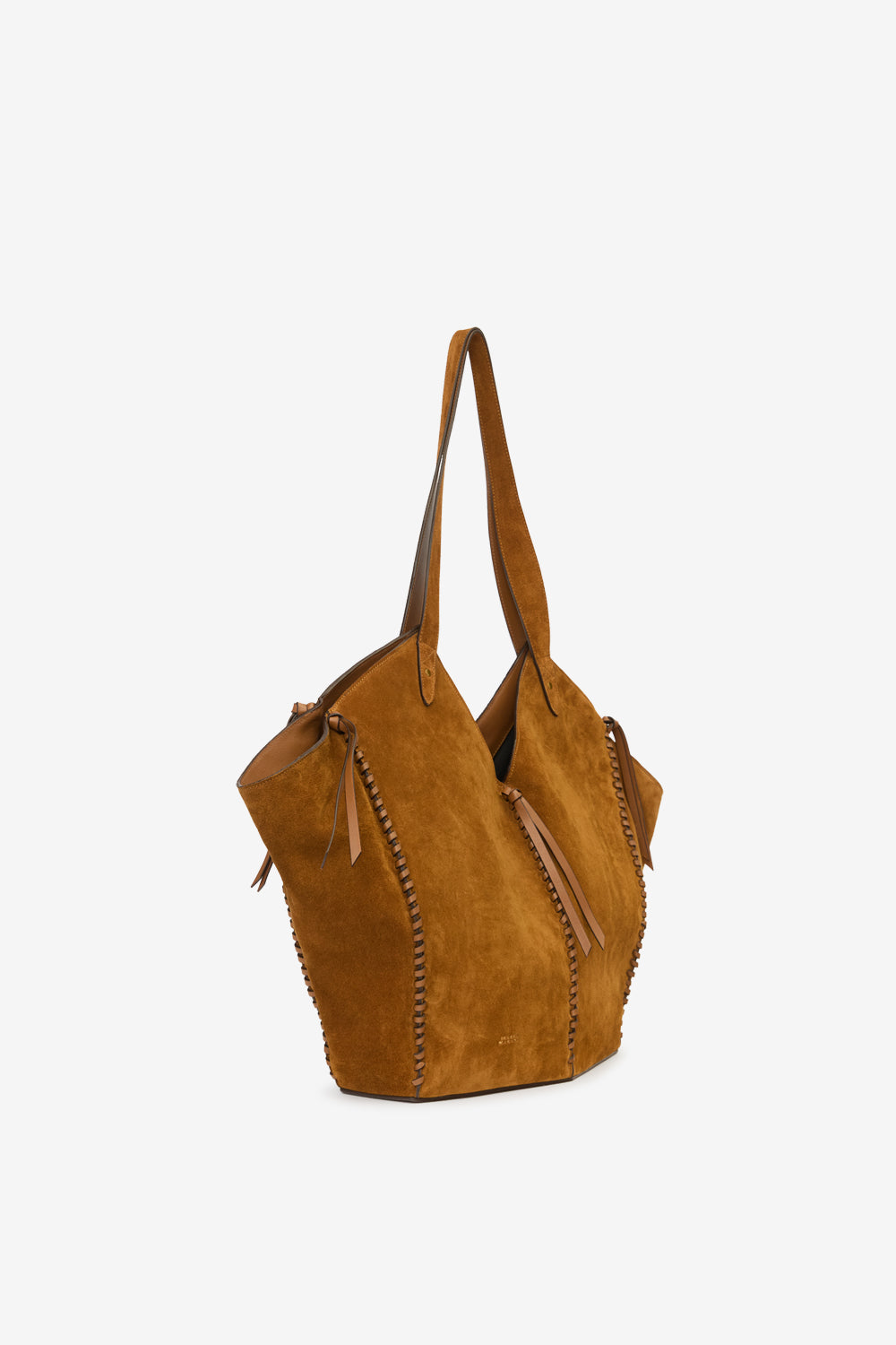 スエードレザー トートバッグ - Cognac - Woman - 4