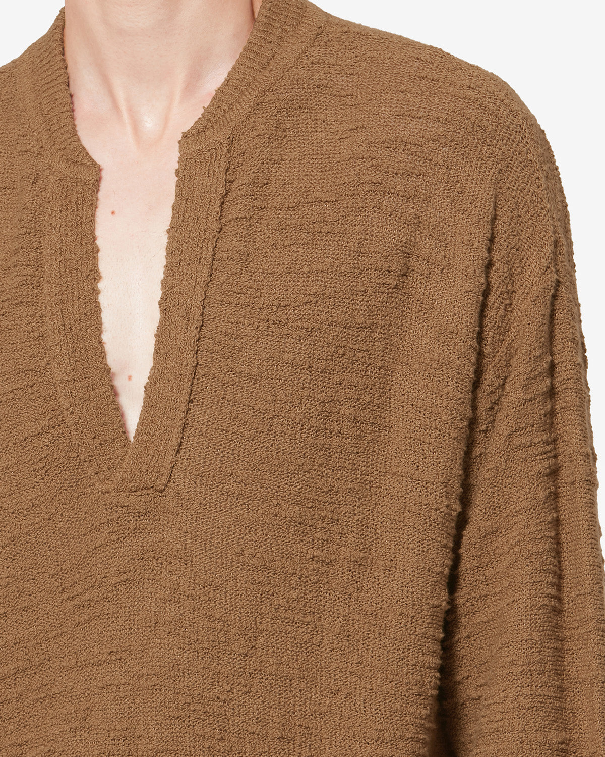 Maglione in maglia testurizzata arnold - Bronzo - Man - 2