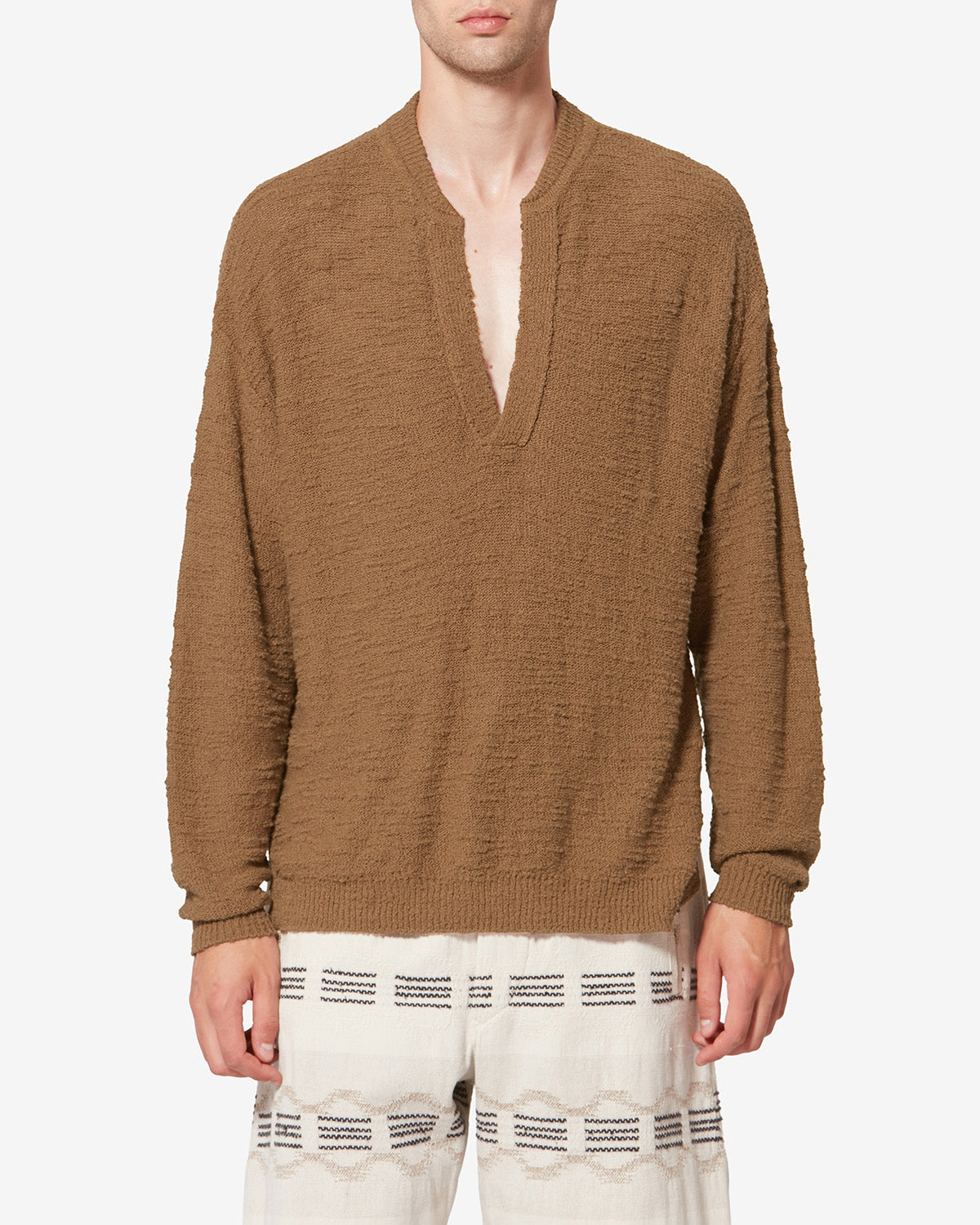 Maglione in maglia testurizzata arnold - Bronzo - Man - 3